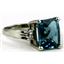 SR183, London Blue Topaz Sterling Silver Ring
