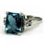 SR183, London Blue Topaz Sterling Silver Ring