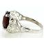 Sterling Silver Ladies Ring, Mozambique Garnet, SR004