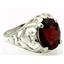 Sterling Silver Ladies Ring, Mozambique Garnet, SR004