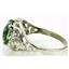 Sterling Silver Ladies Ring, Green Amethyst, SR004
