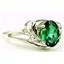 SR176, Russian Nanocrystal Emerald, 925 Sterling Silver Ring