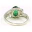 SR176, Russian Nanocrystal Emerald, 925 Sterling Silver Ring