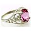 Sterling Silver Ladies Ring, Pure Pink Topaz, SR004