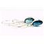 925 Sterling Silver Leverback Earrings, London Blue Topaz, SE001