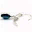 925 Sterling Silver Leverback Earrings, London Blue Topaz, SE001