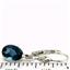 925 Sterling Silver Leverback Earrings, London Blue Topaz, SE001