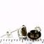 925 Sterling Silver Post Earrings, Smoky Quartz, SE002