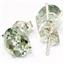 925 Sterling Silver Post Earrings, Green Amethyst, SE002