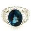 SR162, London Blue Topaz, 925 Sterling Silver Ring