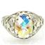 Sterling Silver Ladies Ring, Mercury Mist Topaz, SR004