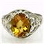 Sterling Silver Ladies Ring, Citrine, SR004