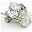925 Sterling Silver Post Earrings, Silver Topaz, SE002
