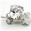 925 Sterling Silver Post Earrings, Silver Topaz, SE002