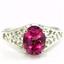 SR305, Pure Pink Topaz 925 Sterling Silver Ring