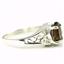 SR305, Smoky Quartz 925 Sterling Silver Ring