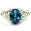 SR305, Swiss Blue Topaz 925 Sterling Silver Ring
