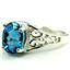 SR305, Swiss Blue Topaz 925 Sterling Silver Ring