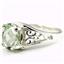 SR305, Green Amethyst 925 Sterling Silver Ring