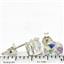925 Sterling Silver Post Earrings, Mercury Mist Topaz, SE002