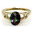 10K, 14K or 18K Gold Ladies Ring, Mystic Fire Topaz, R300
