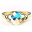 10K, 14K or 18K Gold Ladies Ring, Mercury Mist Topaz, R300