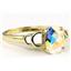 10K, 14K or 18K Gold Ladies Ring, Mercury Mist Topaz, R300