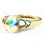 10K, 14K or 18K Gold Ladies Ring, Mercury Mist Topaz, R300