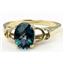 10K, 14K or 18K Gold Ladies Ring, Neptune Garden Topaz, R300