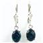 925 Sterling Silver Leverback Earrings, London Blue Topaz, SE007