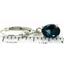 925 Sterling Silver Leverback Earrings, London Blue Topaz, SE007