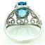 SR162, Swiss Blue Topaz, 925 Sterling Silver Ring