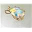 P004, Mercury Mist Topaz 14k Gold Pendant