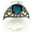 Sterling Silver Ladies Ring, London Blue Topaz, SR004