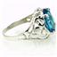 Sterling Silver Ladies Ring, Swiss Blue Topaz, SR004