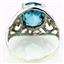 Sterling Silver Ladies Ring, Swiss Blue Topaz, SR004