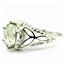 SR137, Green Amethyst, 925 Sterling Silver Ring