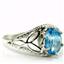 SR137, Swiss Blue Topaz, 925 Sterling Silver Ring