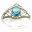 SR137, Swiss Blue Topaz, 925 Sterling Silver Ring