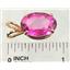 P004, Pure Pink Topaz 14k Gold Pendant