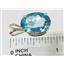 P004, Swiss Blue Topaz 14k Gold Pendant