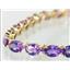 B002, Brazilian Amethyst Gold Bracelet