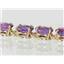 B002, Brazilian Amethyst Gold Bracelet