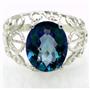 SR162, Neptune Garden Topaz, 925 Sterling Silver Ring
