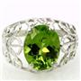 SR162, Peridot, 925 Sterling Silver Ring