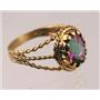 10K, 14K or 18K Gold Ladies Ring, Mystic Fire Topaz, R070