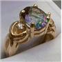 10K, 14K or 18K Gold Ladies Ring, Mystic Fire Topaz, R243