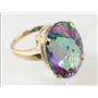 10K, 14K or 18K Gold Ladies Ring, Mystic Fire Topaz, R217