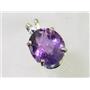 925 Sterling Silver Pendant, Amethyst, SP040