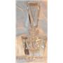 Crystal Perfume Bottle w/ Frosted Neck